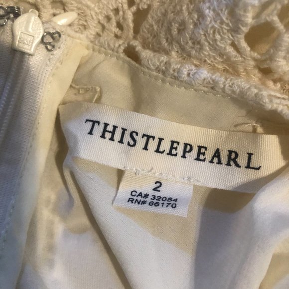 Thistle Pearl by Urban Outfitters Cream Lace Dress - Picture 4 of 4